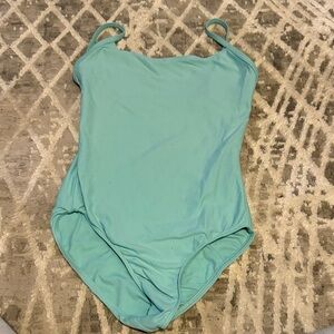 Aqua leotard on size small